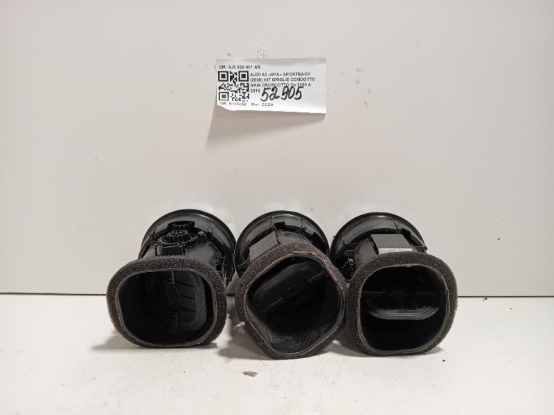 KIT Griglie Condotto ARIA Cruscotto 8J0 820 901 AB Audi A3 8PA Sportback 2008