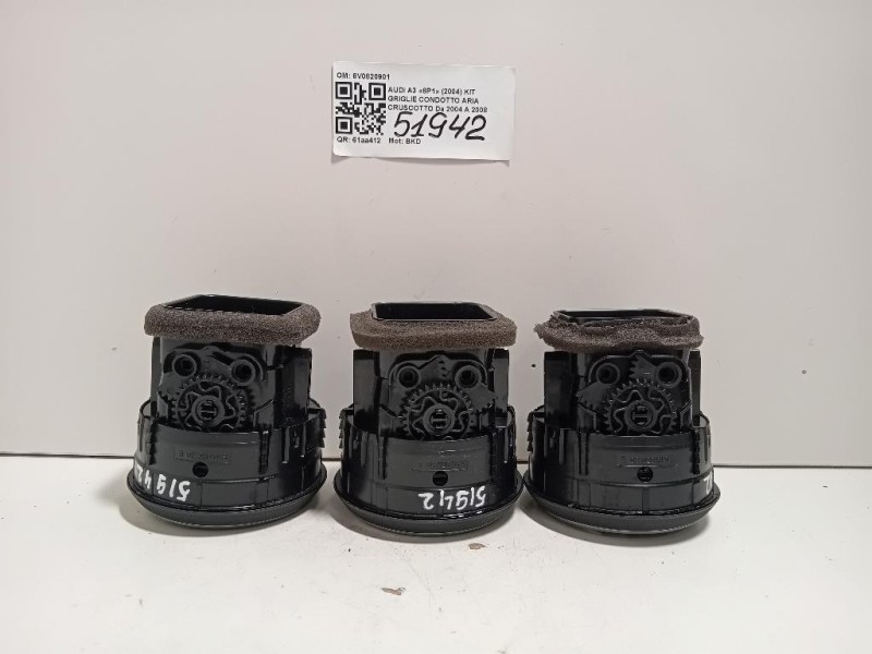 KIT Griglie Condotto ARIA Cruscotto 8V0820901 Audi A3 8V1 2012