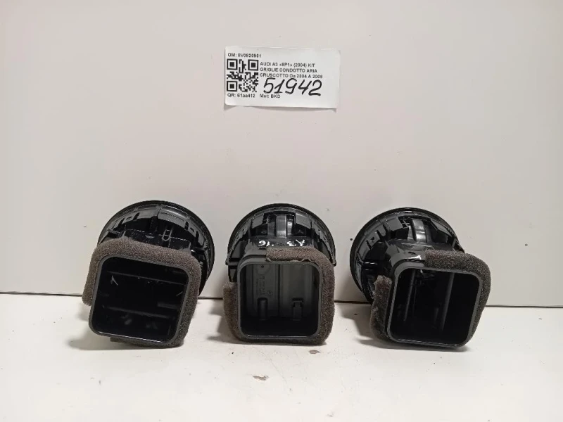 KIT Griglie Condotto ARIA Cruscotto 8V0820901 Audi A3 8V1 2012