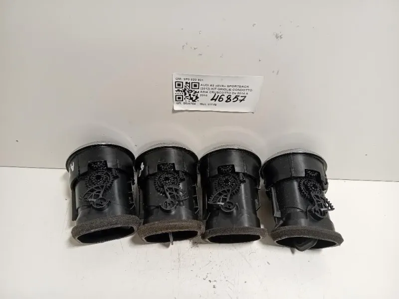 KIT Griglie Condotto ARIA Cruscotto 8P0 820 901 4 PZ Audi A3 8VA Sportback 2012