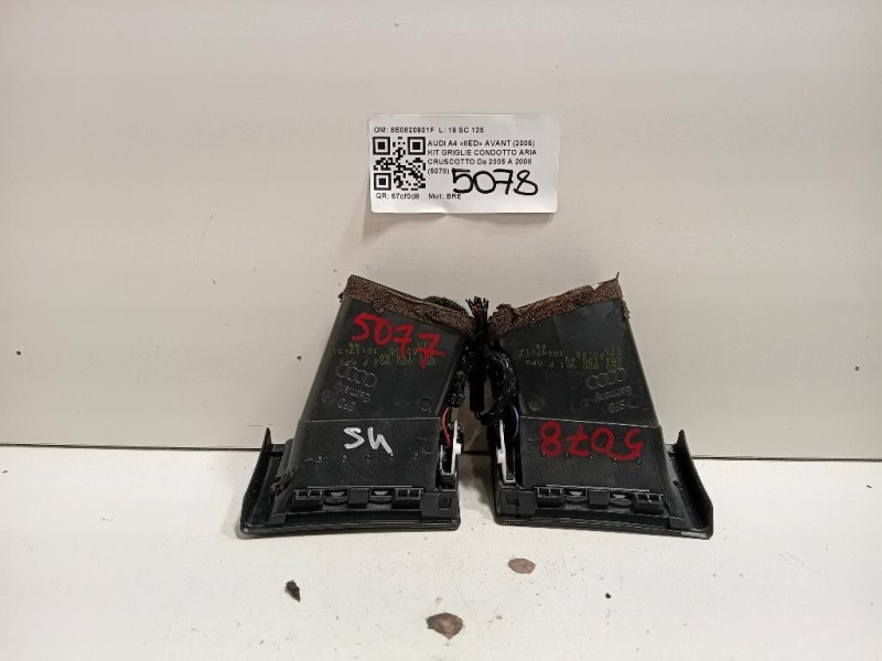 KIT Griglie Condotto ARIA Cruscotto 8E0820901F Audi A4 8ED Avant 2005