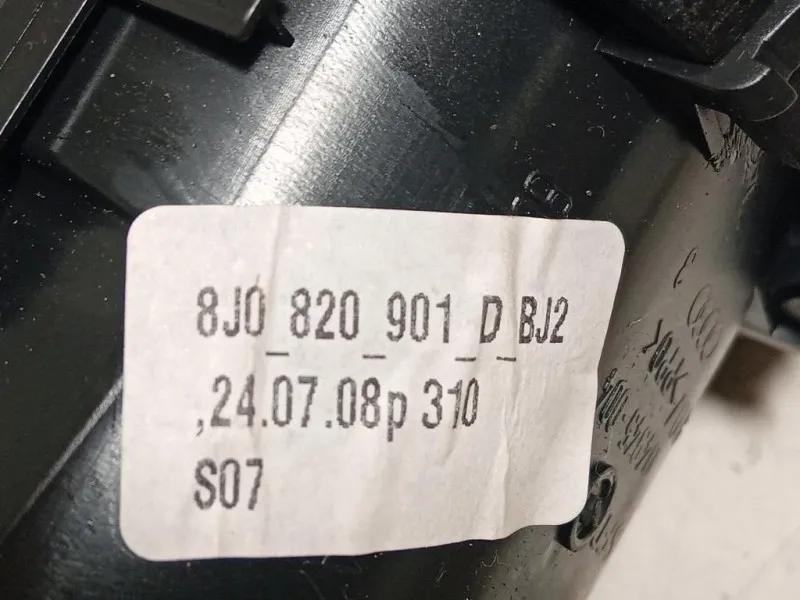 KIT Griglie Condotto ARIA Cruscotto 8J0820901 Audi TT 8J3 2007