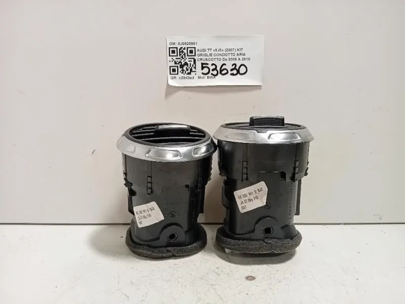 KIT Griglie Condotto ARIA Cruscotto 8J0820901 Audi TT 8J3 2007