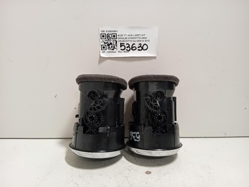 KIT Griglie Condotto ARIA Cruscotto 8J0820901 Audi TT 8J3 2007