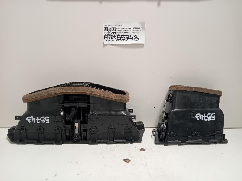 KIT Griglie Condotto ARIA Cruscotto 691073414121810 Bmw Serie 5 E60 Berlina 2004