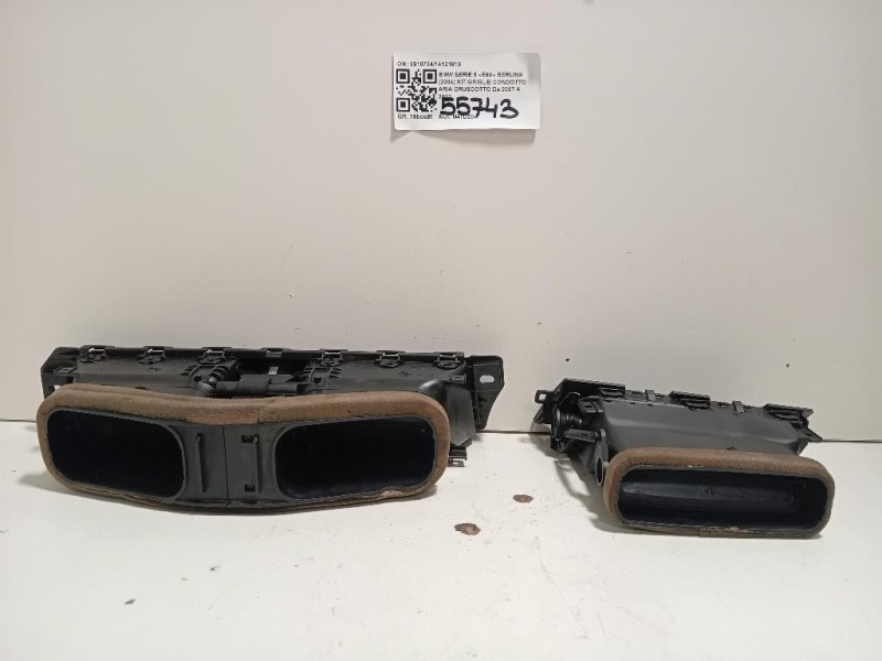 KIT Griglie Condotto ARIA Cruscotto 691073414121810 Bmw Serie 5 E60 Berlina 2004