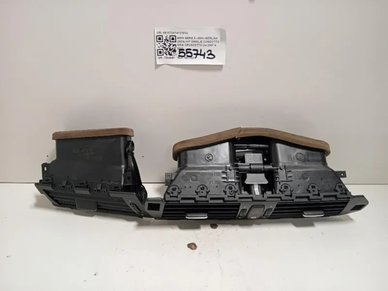 KIT Griglie Condotto ARIA Cruscotto 691073414121810 Bmw Serie 5 E60 Berlina 2004