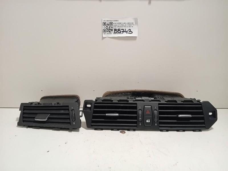 KIT Griglie Condotto ARIA Cruscotto 691073414121810 Bmw Serie 5 E60 Berlina 2004