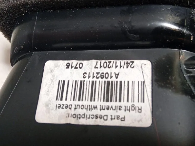 KIT Griglie Condotto ARIA Cruscotto A1092112 Citroen DS3 2016