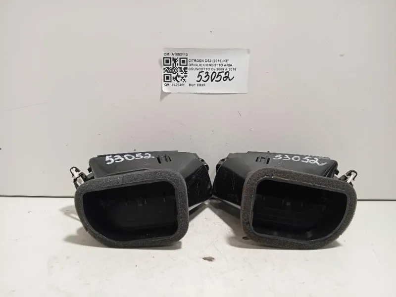 KIT Griglie Condotto ARIA Cruscotto A1092112 Citroen DS3 2016