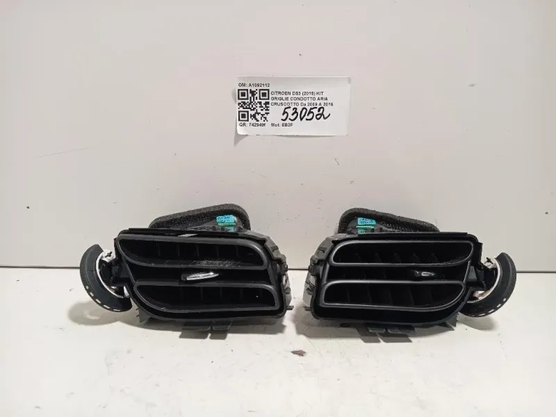 KIT Griglie Condotto ARIA Cruscotto A1092112 Citroen DS3 2016