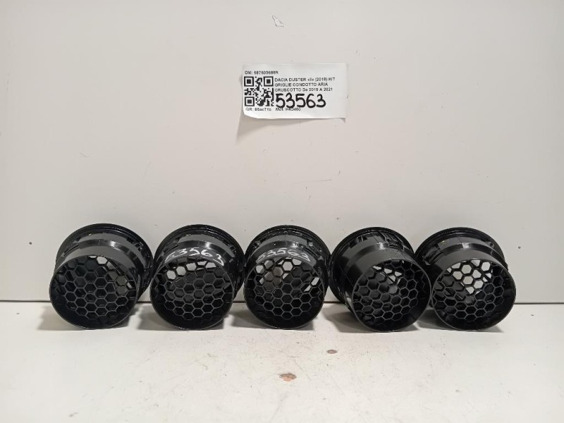 KIT Griglie Condotto ARIA Cruscotto 687603688R Dacia Duster II 2018