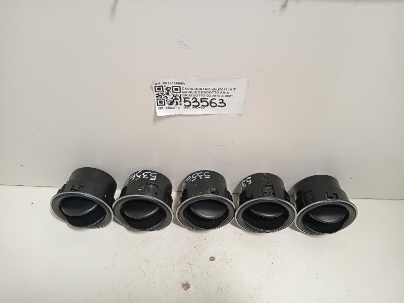 KIT Griglie Condotto ARIA Cruscotto 687603688R Dacia Duster II 2018