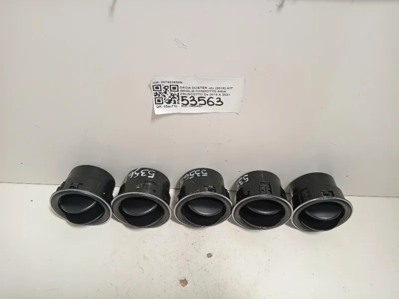 KIT Griglie Condotto ARIA Cruscotto 687603688R Dacia Duster II 2018