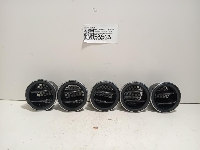 KIT Griglie Condotto ARIA Cruscotto 687603688R Dacia Duster II 2018