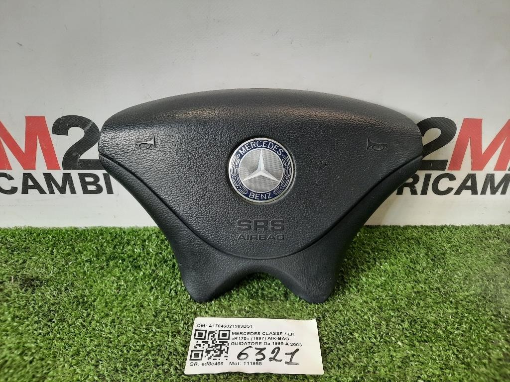 Air-bag Guidatore A17046021989B51 Mercedes Classe SLK R170 1997