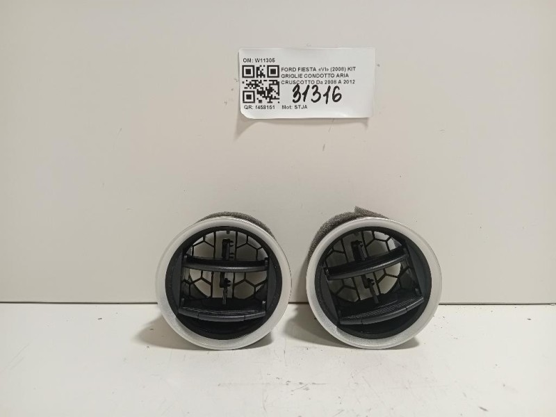 KIT Griglie Condotto ARIA Cruscotto W11305 Ford Fiesta VI 2008