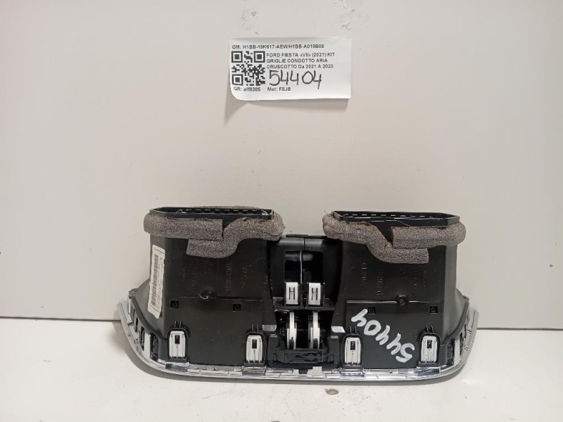 KIT Griglie Condotto ARIA Cruscotto H1BB-19K617-AEWH1BB-A018B0809 Ford Fiesta VII 2021
