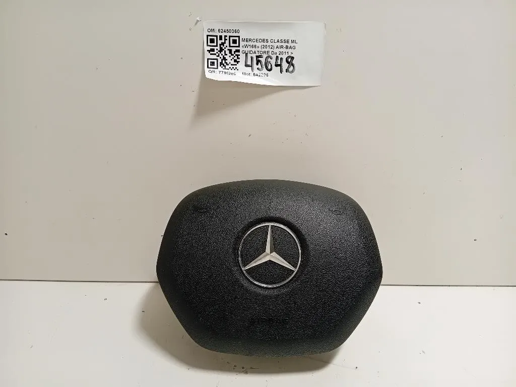 Air-bag Guidatore 62450360 Mercedes Classe ML W166 2012
