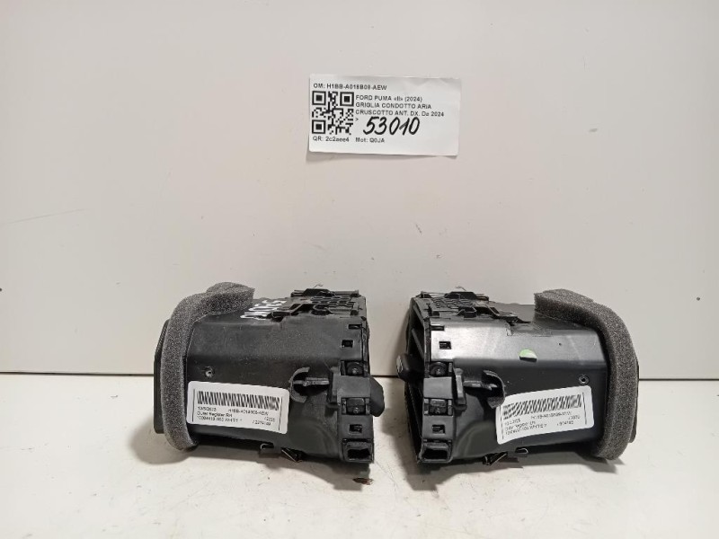 KIT Griglie Condotto ARIA Cruscotto H1BB-A018B08-AEW Ford PUMA II 2024