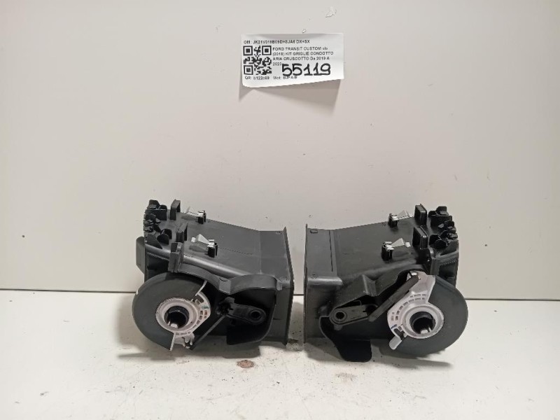 KIT Griglie Condotto ARIA Cruscotto JK21V018B09DH3JA6 DX+SX Ford Transit Custom I 2018