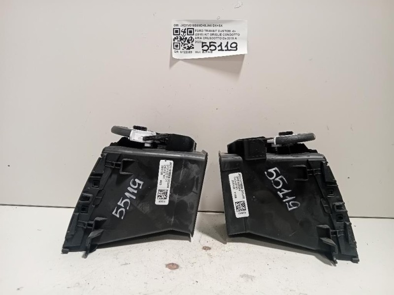 KIT Griglie Condotto ARIA Cruscotto JK21V018B09DH3JA6 DX+SX Ford Transit Custom I 2018