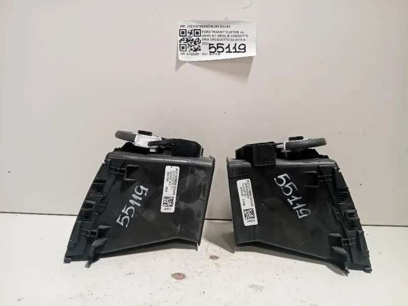 KIT Griglie Condotto ARIA Cruscotto JK21V018B09DH3JA6 DX+SX Ford Transit Custom I 2018