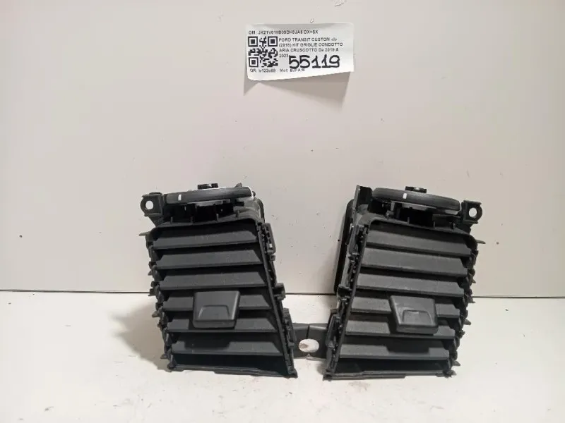 KIT Griglie Condotto ARIA Cruscotto JK21V018B09DH3JA6 DX+SX Ford Transit Custom I 2018