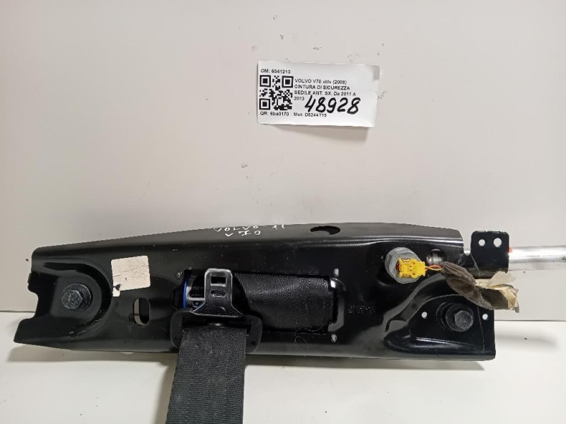 Cintura DI Sicurezza Sedile ANT SX 6041213 Volvo V70 III 2008