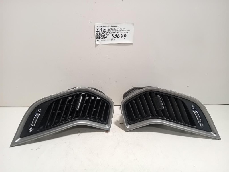 KIT Griglie Condotto ARIA Cruscotto 97420-2W00097410-2W000 Hyundai Santa FÉ IV 2015