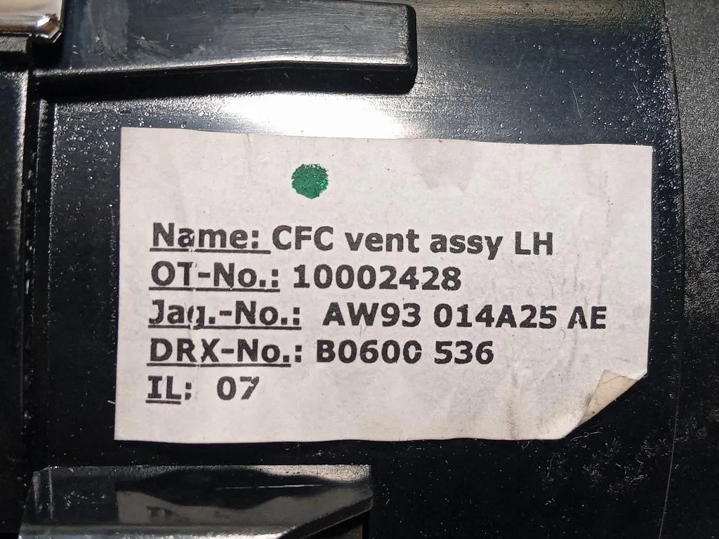 KIT Griglie Condotto ARIA Cruscotto AW93-014A24-AE Jaguar XJ8 X408 2003