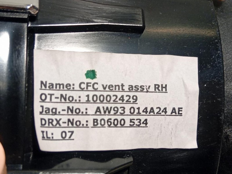 KIT Griglie Condotto ARIA Cruscotto AW93-014A24-AE Jaguar XJ8 X408 2003