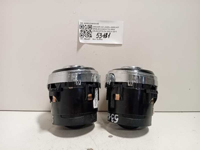 KIT Griglie Condotto ARIA Cruscotto AW93-014A24-AE Jaguar XJ8 X408 2003