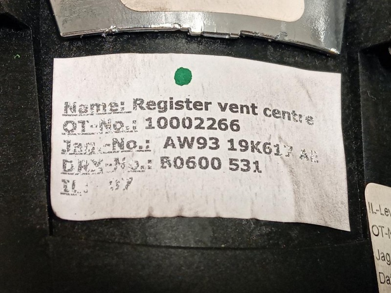 KIT Griglie Condotto ARIA Cruscotto AW93-19C893-AE Jaguar XJ8 X408 2003