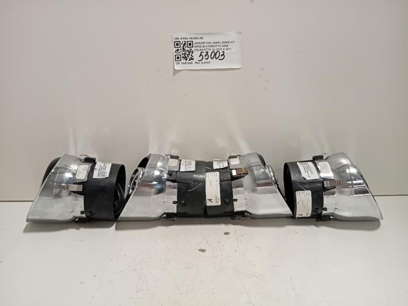 KIT Griglie Condotto ARIA Cruscotto AW93-19C893-AE Jaguar XJ8 X408 2003