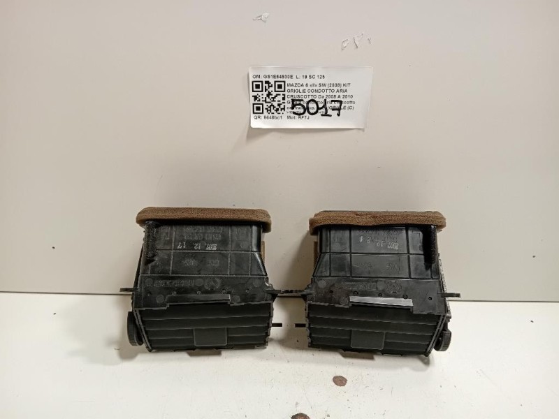 KIT Griglie Condotto ARIA Cruscotto GS1E64930E Mazda 6 II SW 2008
