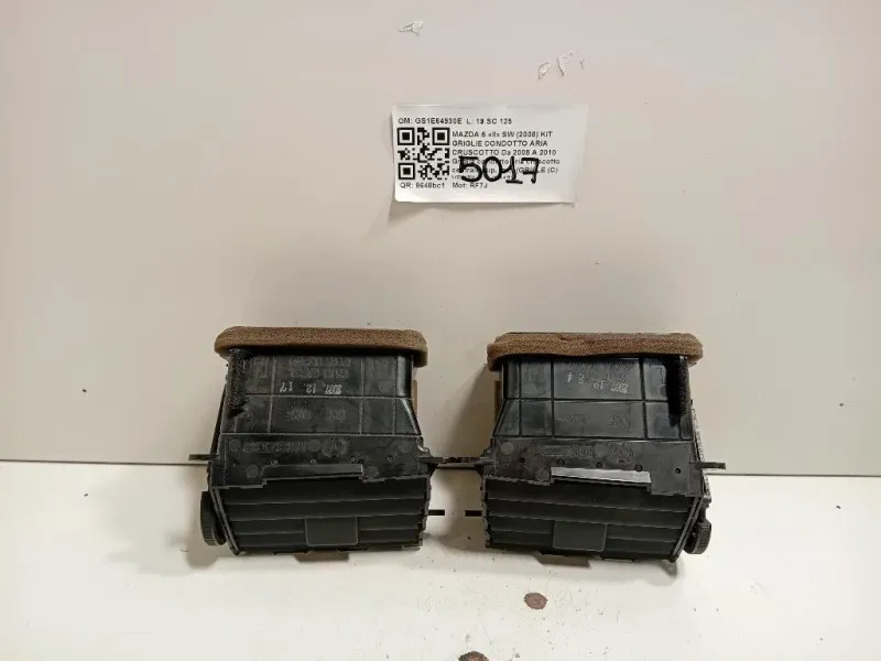 KIT Griglie Condotto ARIA Cruscotto GS1E64930E Mazda 6 II SW 2008