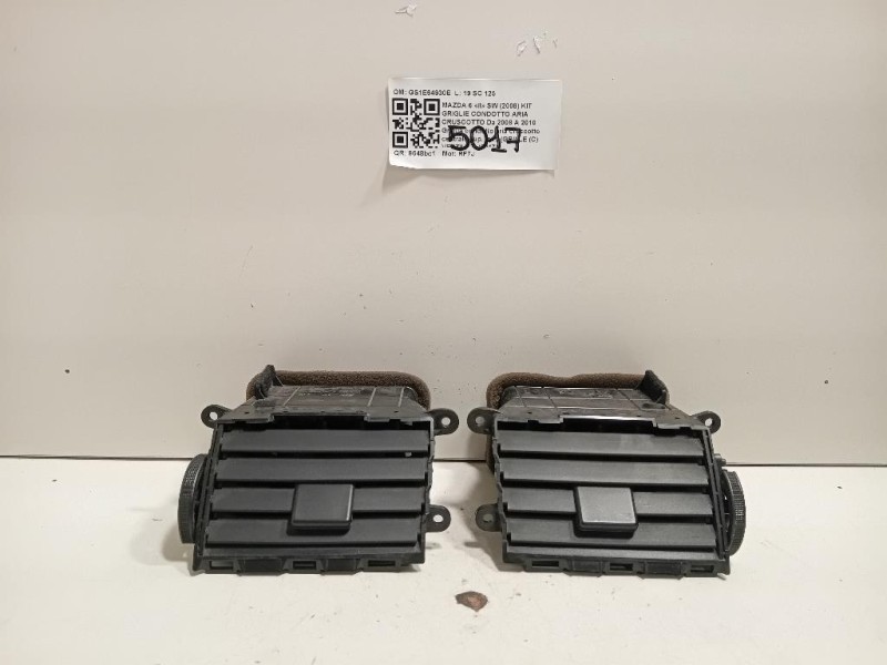 KIT Griglie Condotto ARIA Cruscotto GS1E64930E Mazda 6 II SW 2008