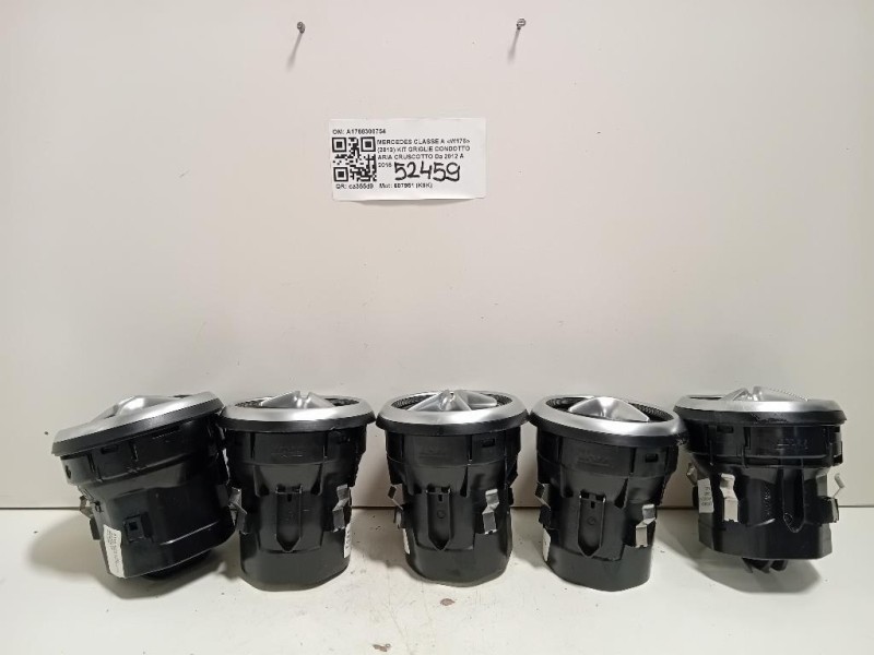 KIT Griglie Condotto ARIA Cruscotto A1768300754 Mercedes Classe A W176 2013