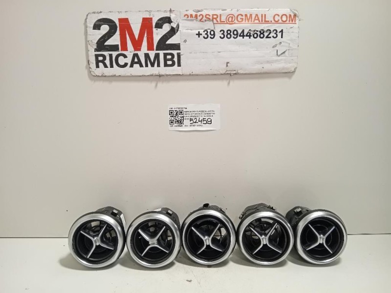 KIT Griglie Condotto ARIA Cruscotto A1768300754 Mercedes Classe A W176 2013