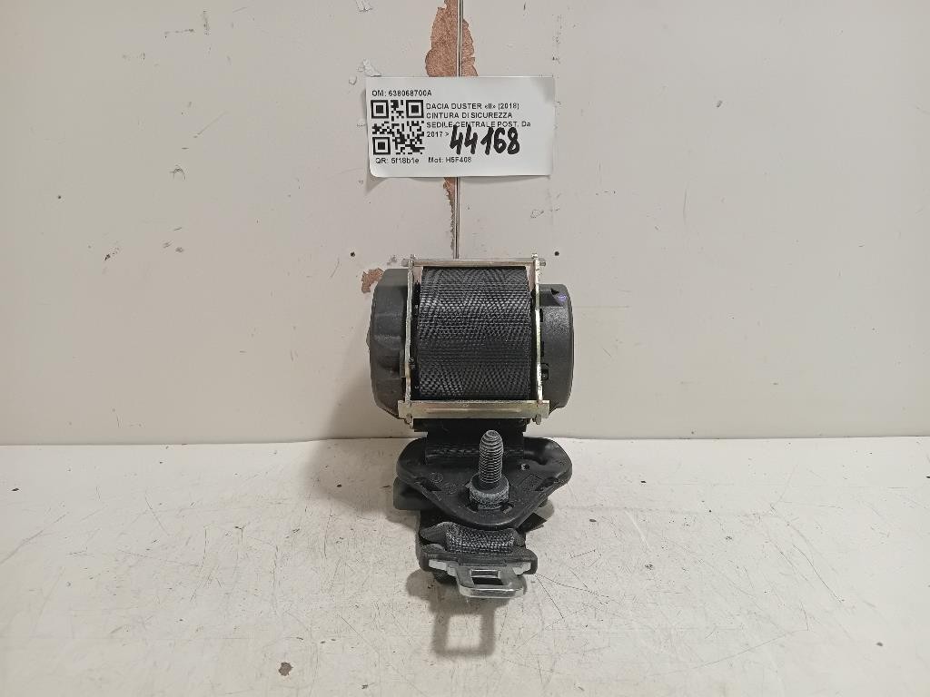 Cintura DI Sicurezza Sedile Centrale POST 638068700A Dacia Duster II 2018