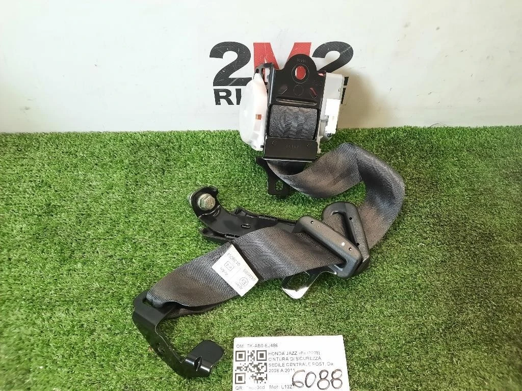 Cintura DI Sicurezza Sedile Centrale POST TK-AB0-EJ486 Honda JAZZ II 2008