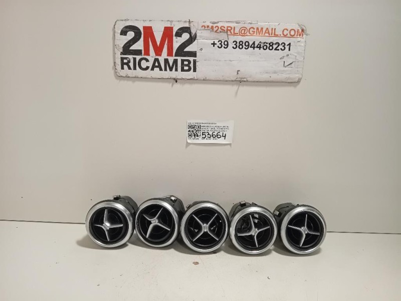 KIT Griglie Condotto ARIA Cruscotto A1768300354A1768300754 Mercedes Classe A W176 2015