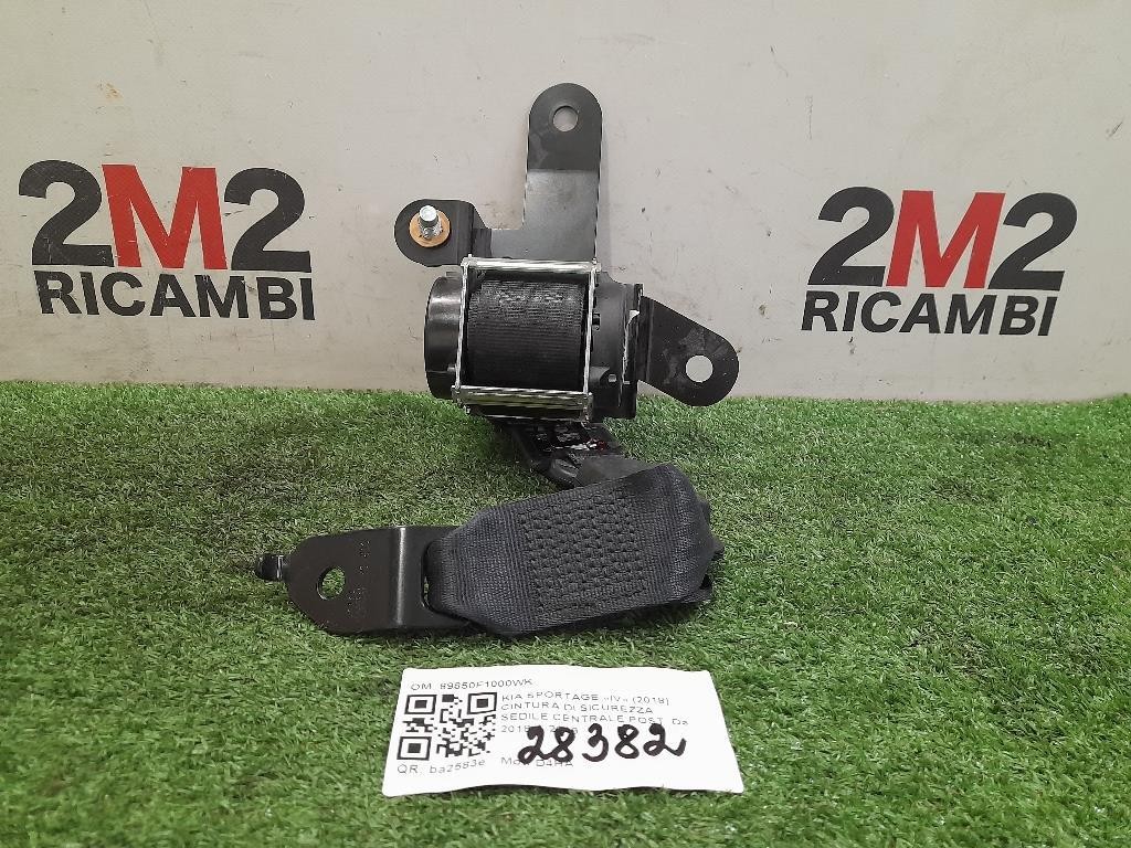 Cintura DI Sicurezza Sedile Centrale POST 89850F1000WK Kia Sportage IV 2018