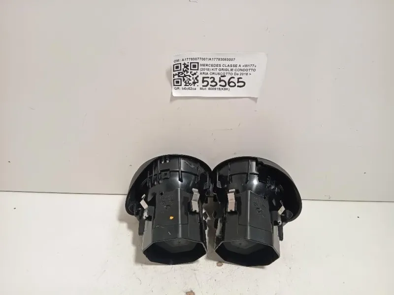 KIT Griglie Condotto ARIA Cruscotto A17783077007A17783083007 Mercedes Classe A W177 2018