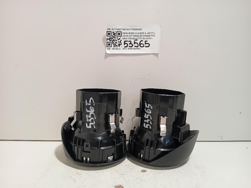 KIT Griglie Condotto ARIA Cruscotto A17783077007A17783083007 Mercedes Classe A W177 2018