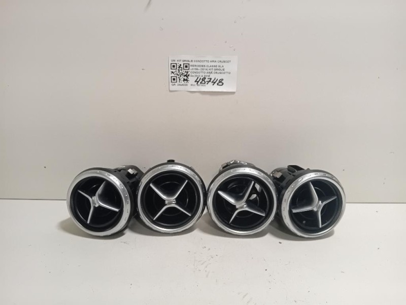 KIT Griglie Condotto ARIA Cruscotto A1568300054 PRESE DARIA Mercedes Classe GLA X156 2014