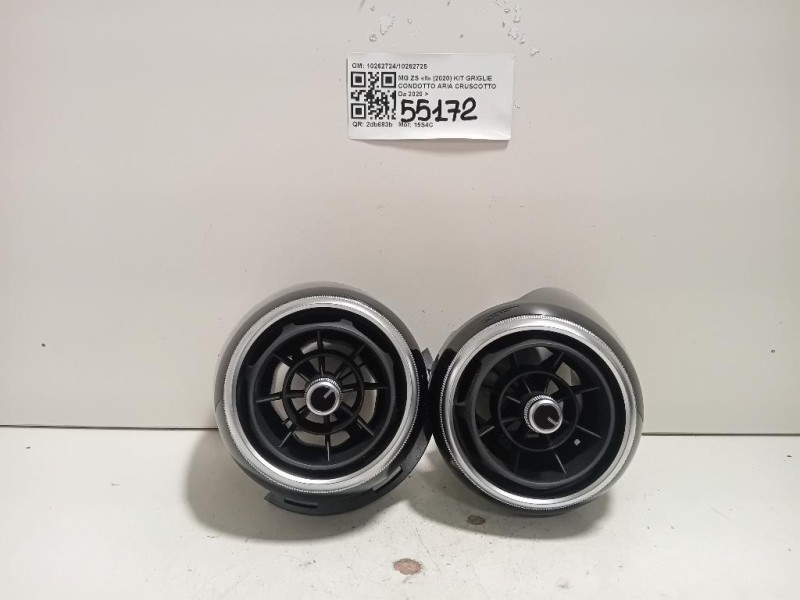 KIT Griglie Condotto ARIA Cruscotto 1026272410262725 Mg ZS II 2020