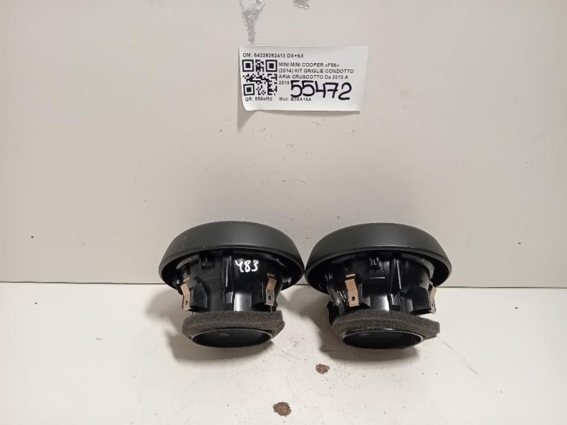 KIT Griglie Condotto ARIA Cruscotto 64229262413 DX+SX Mini MINI Cooper F56 2014