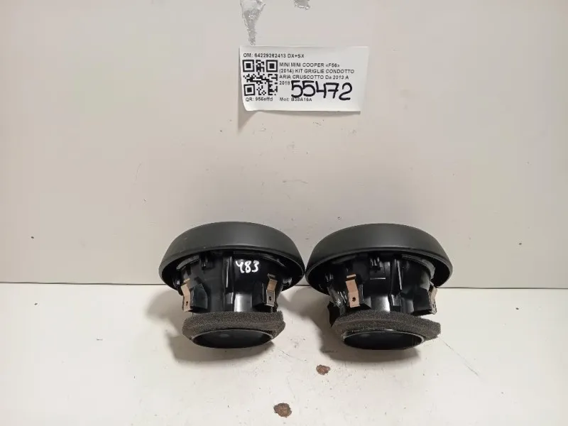 KIT Griglie Condotto ARIA Cruscotto 64229262413 DX+SX Mini MINI Cooper F56 2014